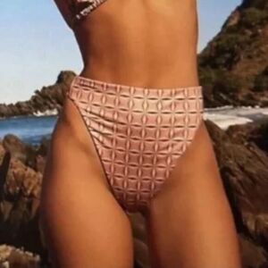 NEW Free people x Beth Richards Boheme chai geo bikini‎ bottom, M